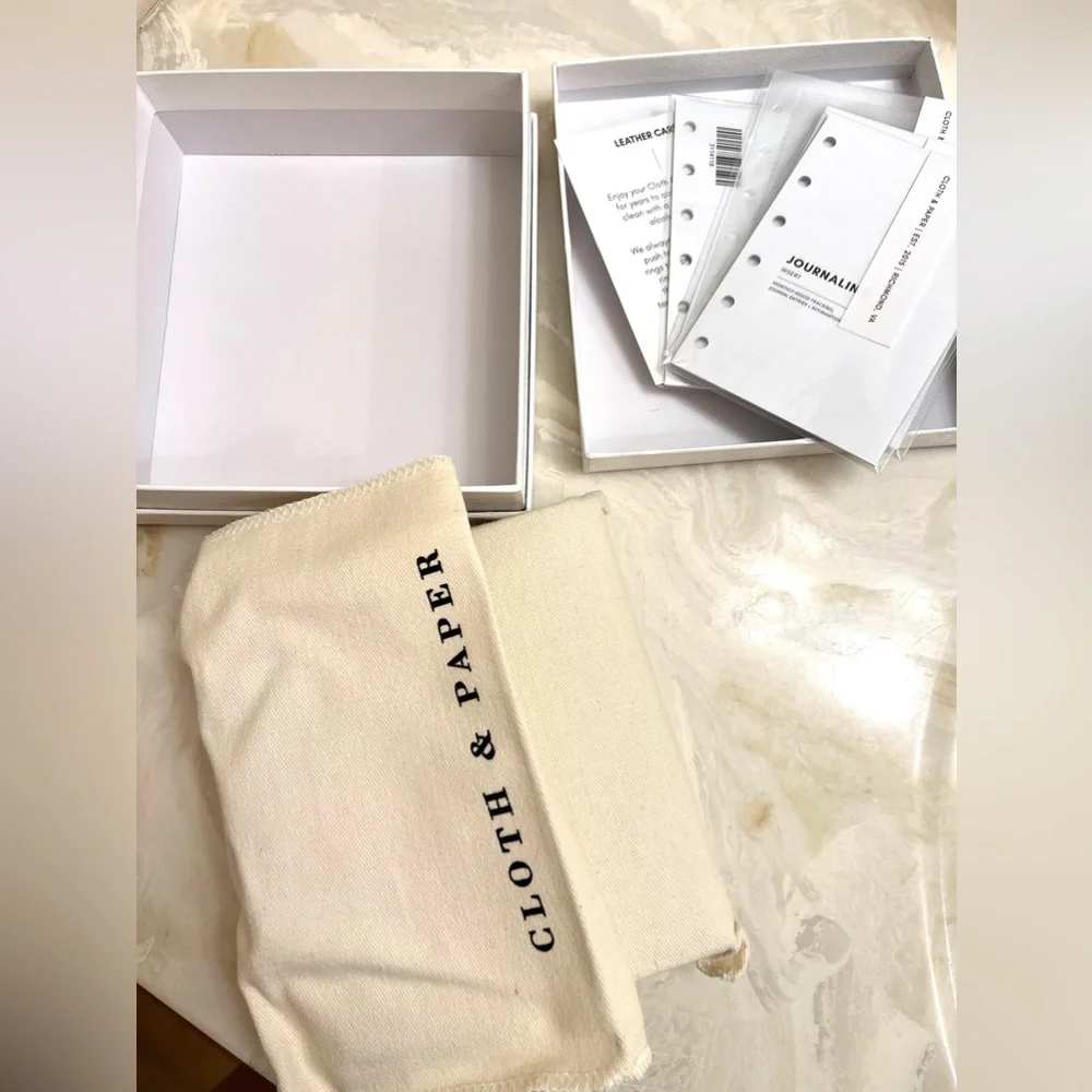 Cloth & Paper Leather Contoured Pocket Size Planner